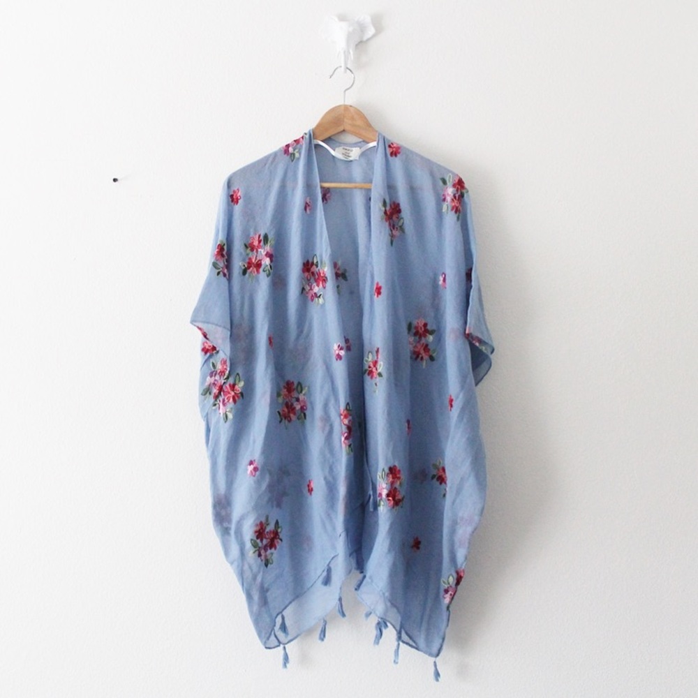 David and Young Floral Embroidered Cover Up 1631